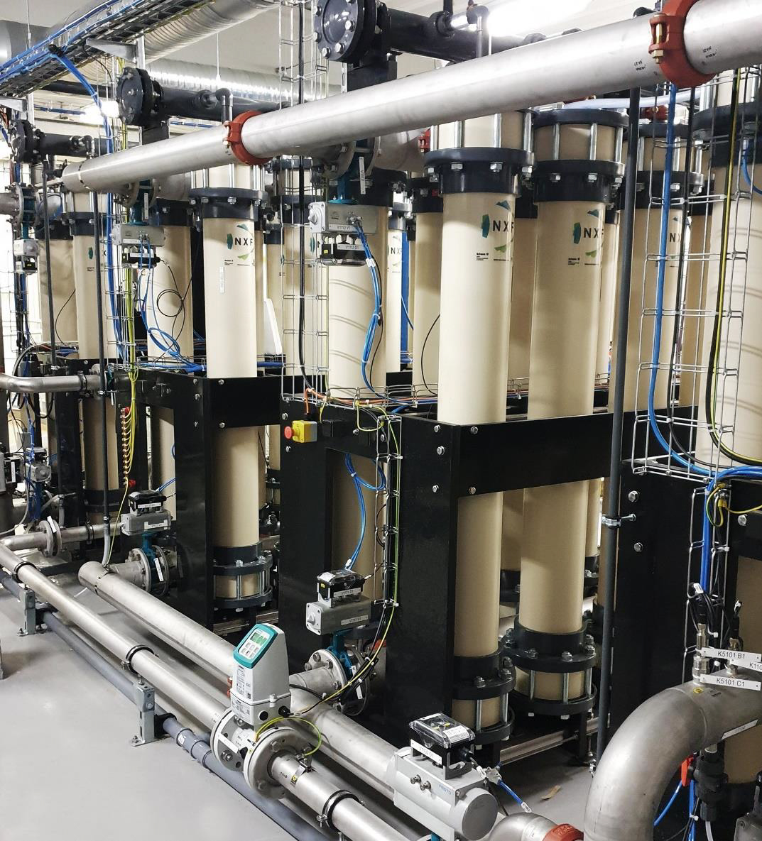 dNF installation that produces drinking and process water from highly colored surface water in Sweden