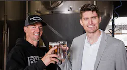 Jason Carvalho President & CEO of BarrelHouse Brewing and Dr. David Stuckenberg COO & Board Vice Chairman of Genesis Systems celebrate the partnership. Jason Carvalho President & CEO of BarrelHouse Brewing and Dr. David Stuckenberg COO & Board Vice Chairman of Genesis Systems celebrate the partnership.