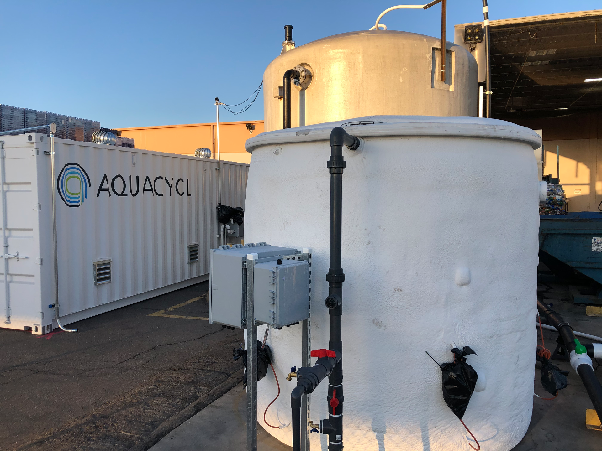 On-site wastewater treatment units treating high-strength wastewater enables water reuse.