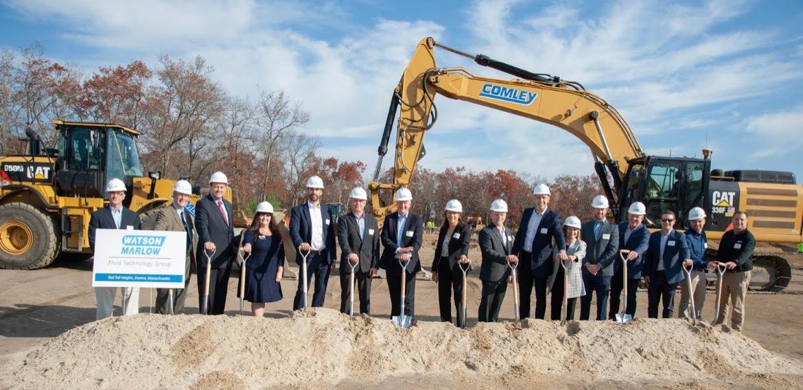 Watson-Marlow recently held a groundbreaking ceremony for the company's new manufacturing center in Road in Devens.