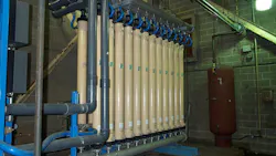 Figure 4: Pressure vessel configuration for the 300-gpm (maximum) system outlined in the case study. Figure 4: Pressure vessel configuration for the 300-gpm (maximum) system outlined in the case study.