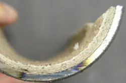 Figure 3. Layered boiler tube scale caused by multiple hardness incursions. Figure 3. Layered boiler tube scale caused by multiple hardness incursions.