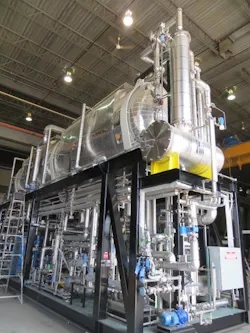 IDE's stripper in an industrial water evaporator. IDE's stripper in an industrial water evaporator.