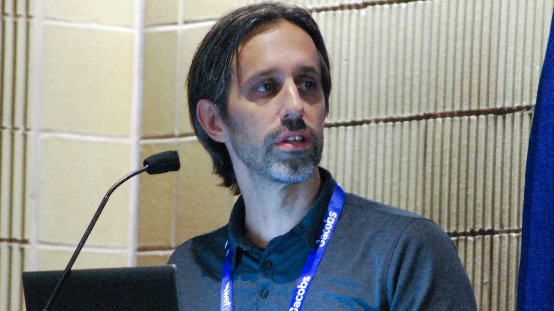 Paul Steele with Jacobs Engineering Group delivers a technical session presentation on Tuesday at WEFTEC 2024 in New Orleans.