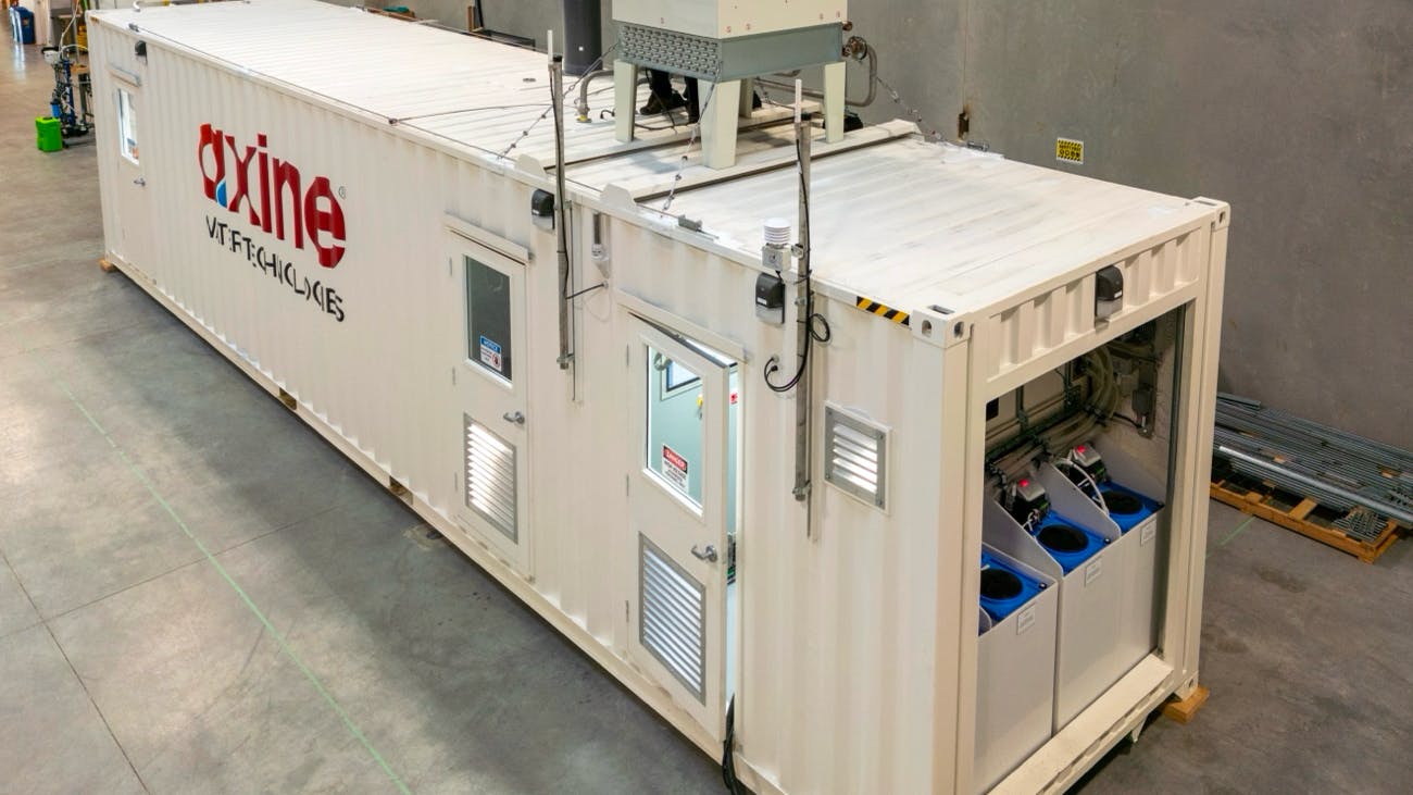 A full-scale system at a client site.