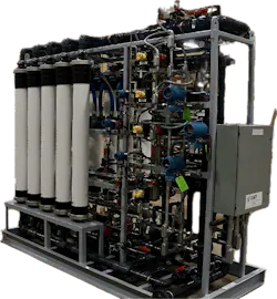 A skid-mounted UF unit. A skid-mounted UF unit.