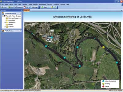 Thermo Water And Environmental Image Emission Monitoring Of Local Area 300dpi