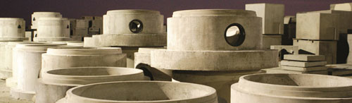 Shown are Forterra's Storm and Sanitary Manholes. Courtesy: Foreerra.