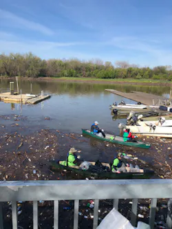 Earth Day cleanup with CWP in the Anacostia. Photo courtesy Business Wire. Earth Day cleanup with CWP in the Anacostia. Photo courtesy Business Wire.