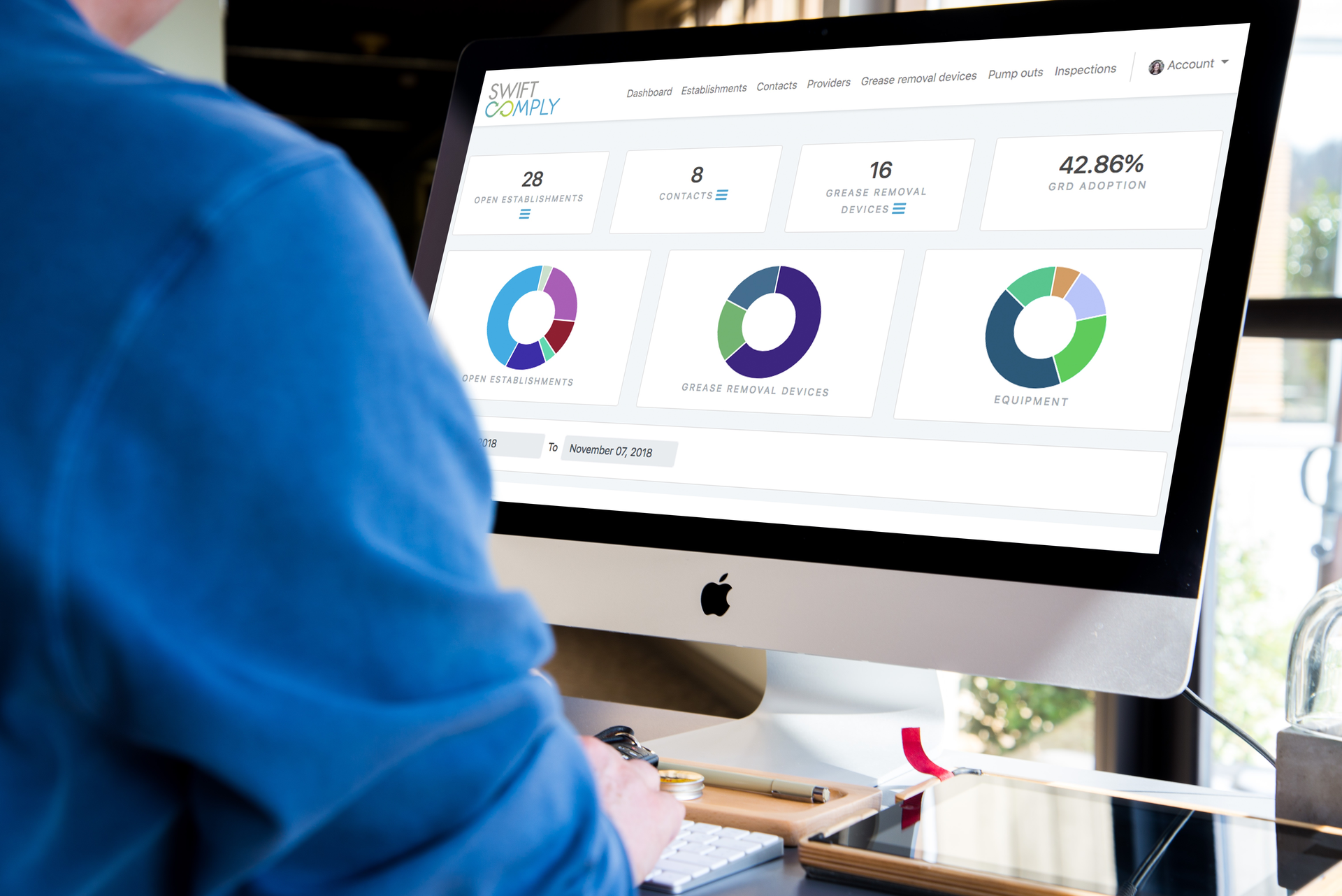 Data on each establishment&rsquo;s grease management practice are collected using specially designed cloud-based software.