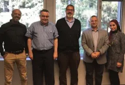 Environmental Studies Professor Brent Haddad, center, is pictured with representatives from American University in Cairo and Alexandria University. Environmental Studies Professor Brent Haddad, center, is pictured with representatives from American University in Cairo and Alexandria University.