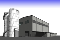 Artist's rendering of Synagro facility.