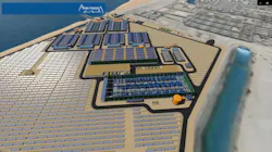 Taweelah IWP project rendering. Taweelah IWP project rendering.