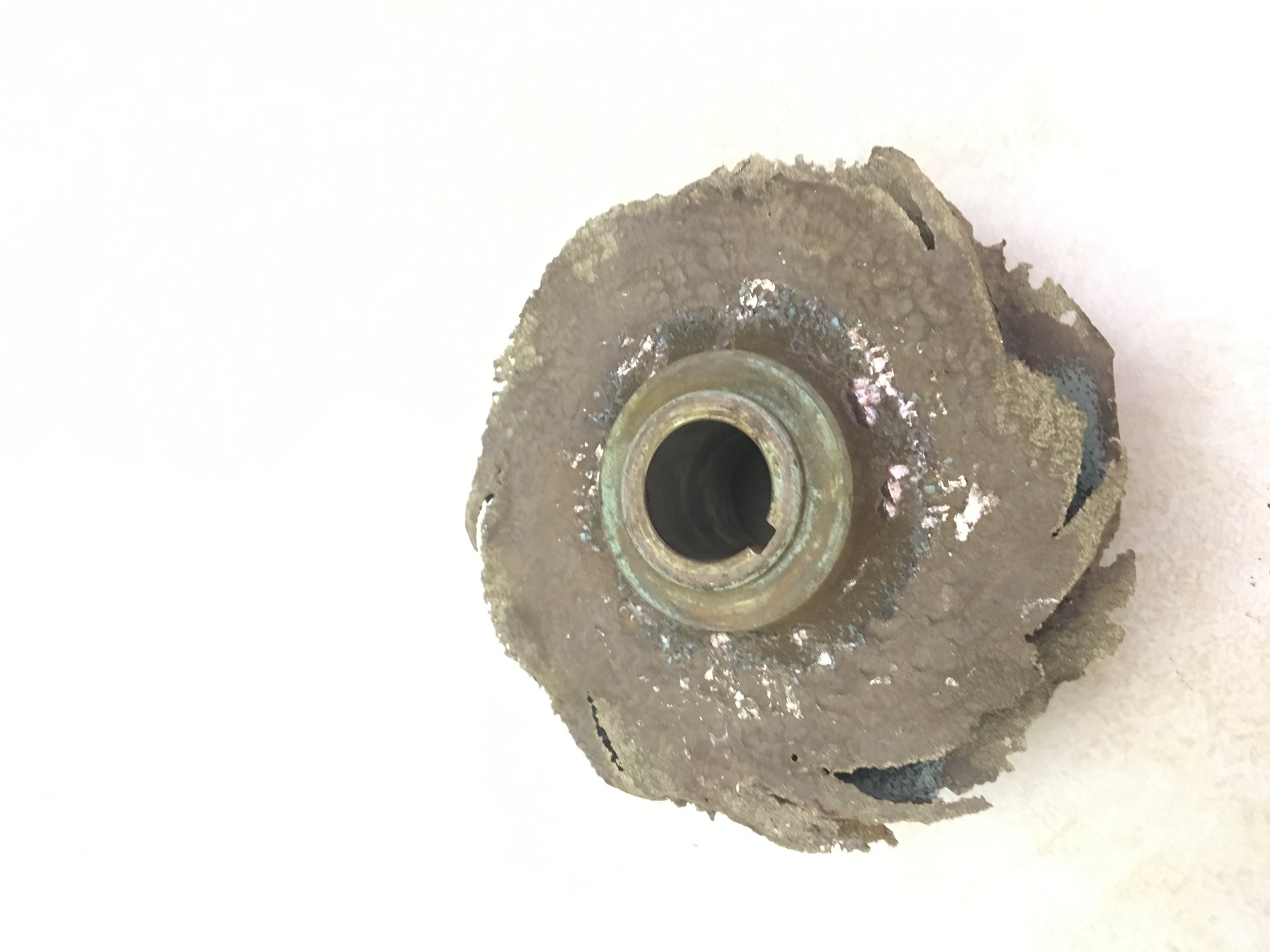 Abrasive wear caused by solids in the water can cause impeller deterioration problems in a pump system.