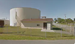The Elk Valley Rancheria water tank. The Elk Valley Rancheria water tank.