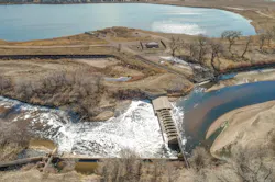 A new $5.4 million water augmentation station became operational last year in Brighton, Colorado, that helps assure water is available to communities along the South Platte River. The community has an annual rainfall average of just 15 inches. A new $5.4 million water augmentation station became operational last year in Brighton, Colorado, that helps assure water is available to communities along the South Platte River. The community has an annual rainfall average of just 15 inches.