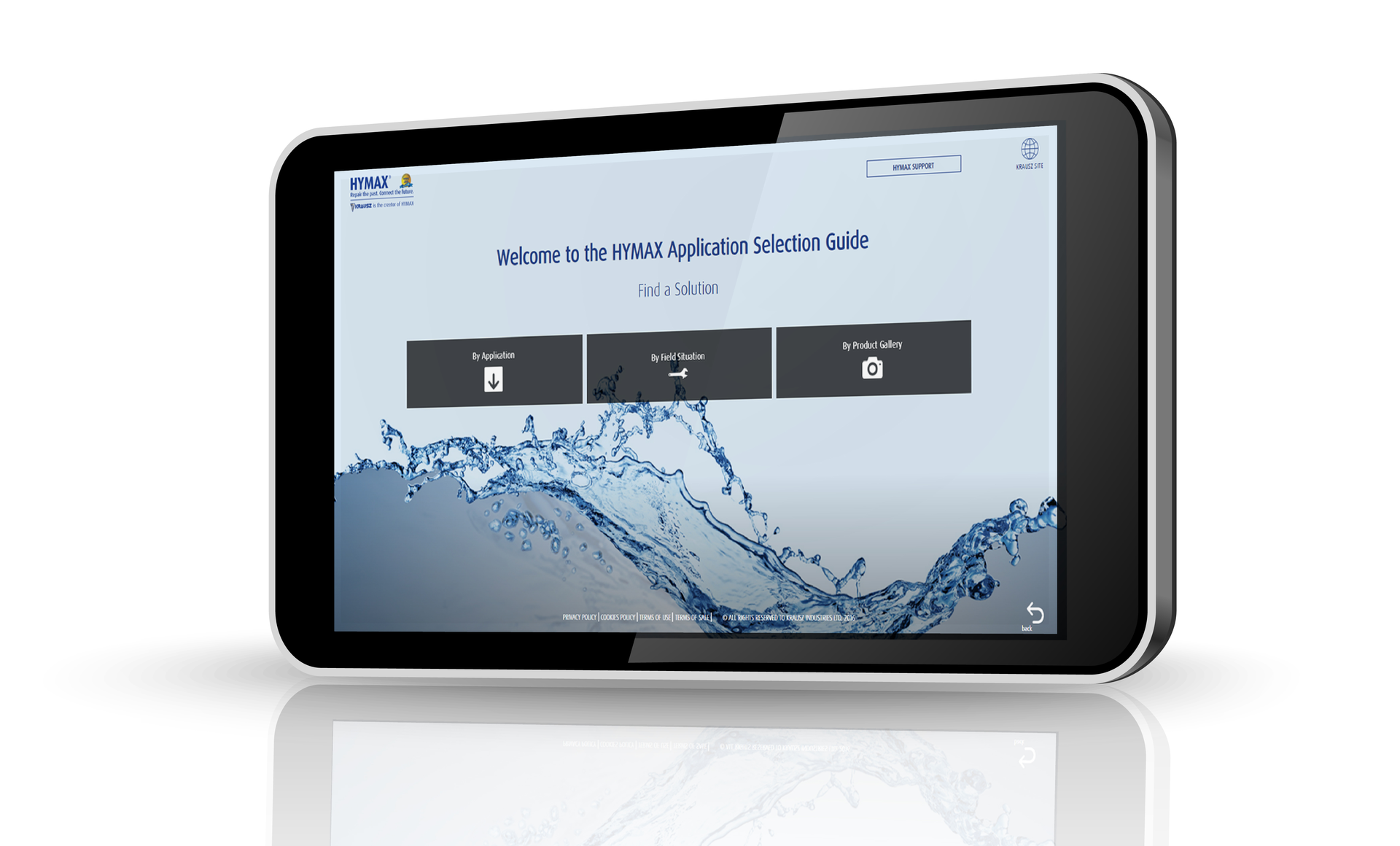 HYMAX&rsquo;s Digital Application Selection Guide.