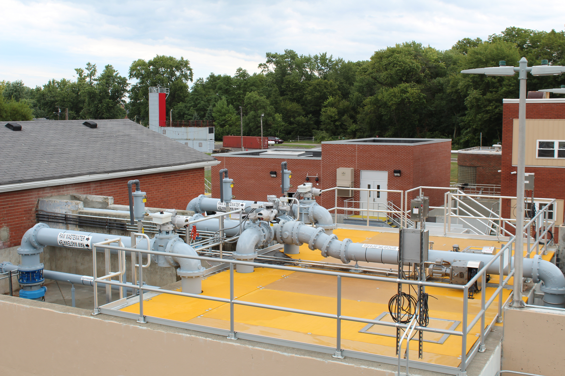 Covered AquaStorm&trade; cloth media filters were retrofitted into the abandoned sand media filter structures.