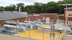 Covered AquaStorm™ cloth media filters were retrofitted into the abandoned sand media filter structures. Covered AquaStorm™ cloth media filters were retrofitted into the abandoned sand media filter structures.