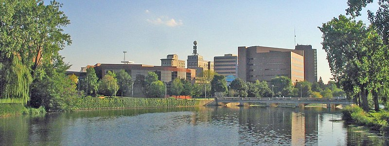 Flint, Mich. skyline.