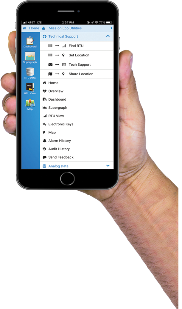 The 123SCADA app allows users to gain a comprehensive overview of their system from virtually anywhere.