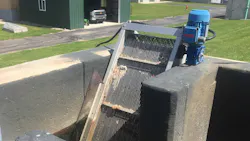 The installed automatic bar screen in Michigan's village of Port Austin. The installed automatic bar screen in Michigan's village of Port Austin.