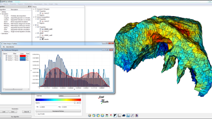 AR2Tech&rsquo;s geostatistical library offers a state-of-the-art version of all foundational geostatistical algorithms, with a user interface to leverage the power of these algorithms.
