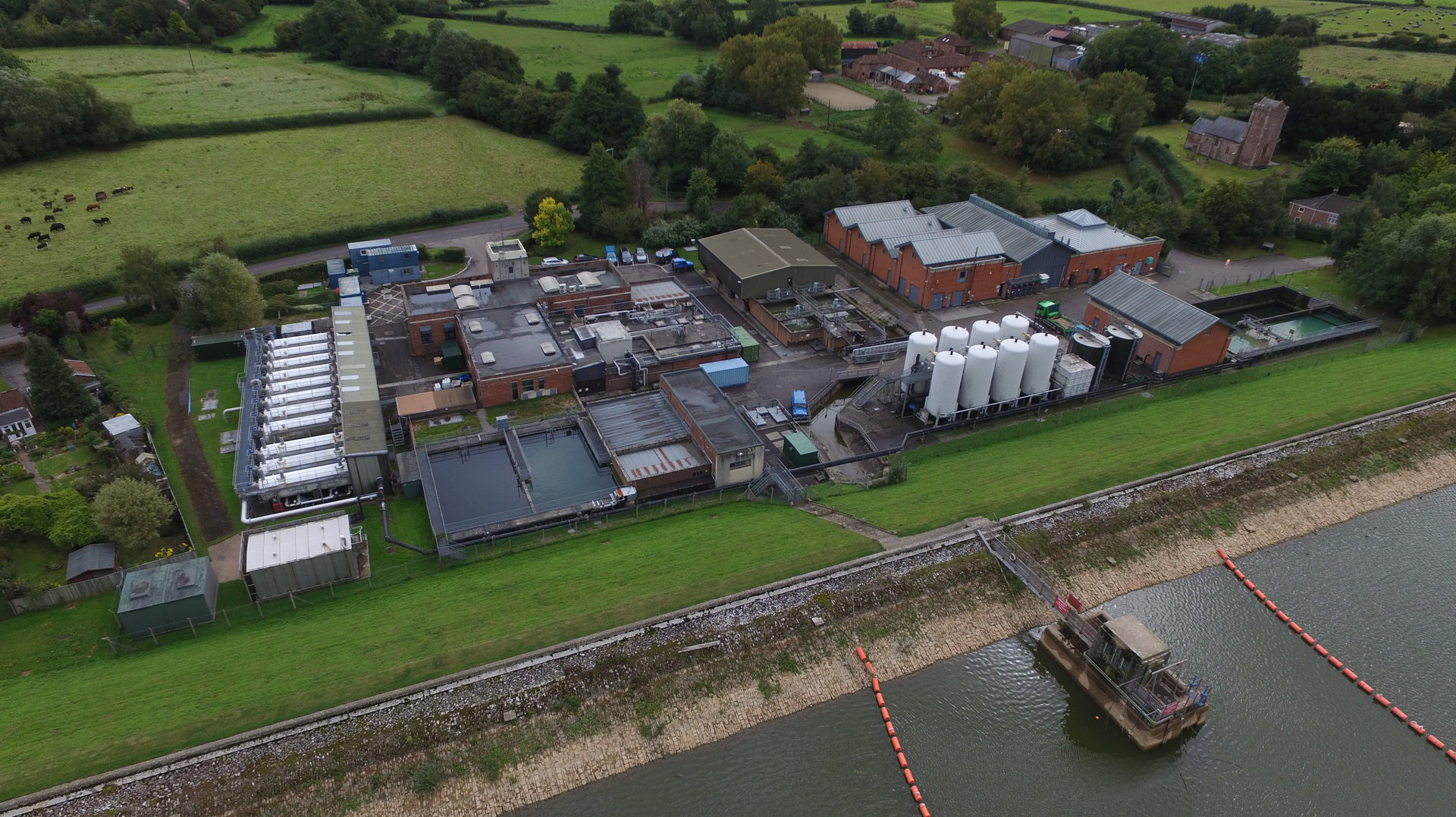 The former water treatment center at Durleigh before the &pound;50 million refurbishment project.