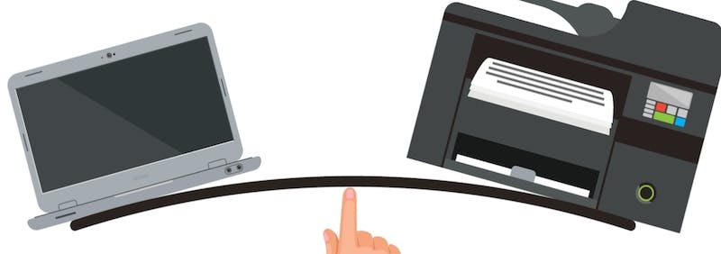 balancing print digital