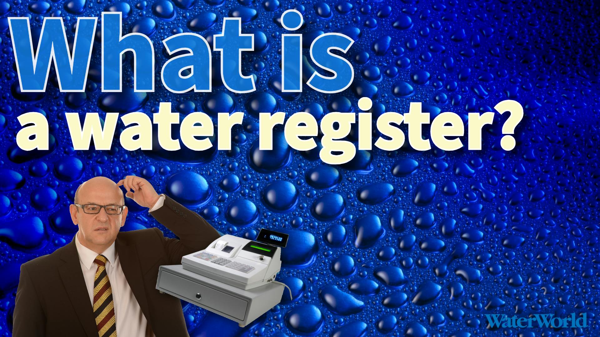What is a water meter register?