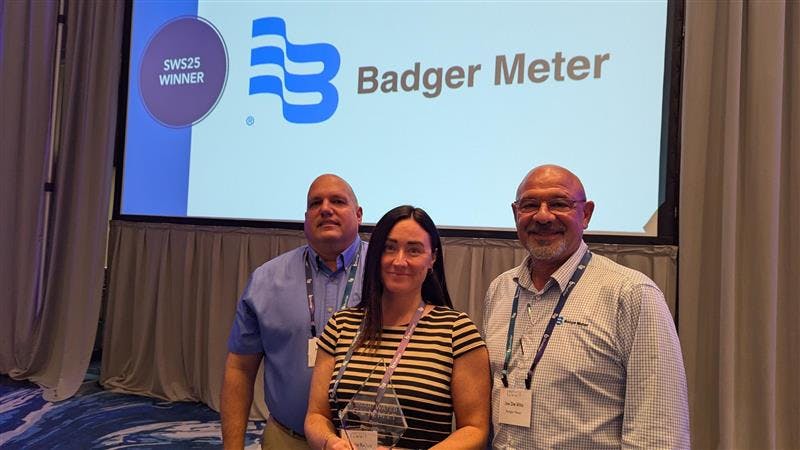 Badger Meter Wins Best Presentation at Smart Water Summit