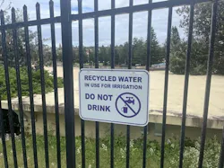 Signs like this, taken near Coogee Beach, aid in increasing public awareness for non-potable recycled water applications. Signs like this, taken near Coogee Beach, aid in increasing public awareness for non-potable recycled water applications.