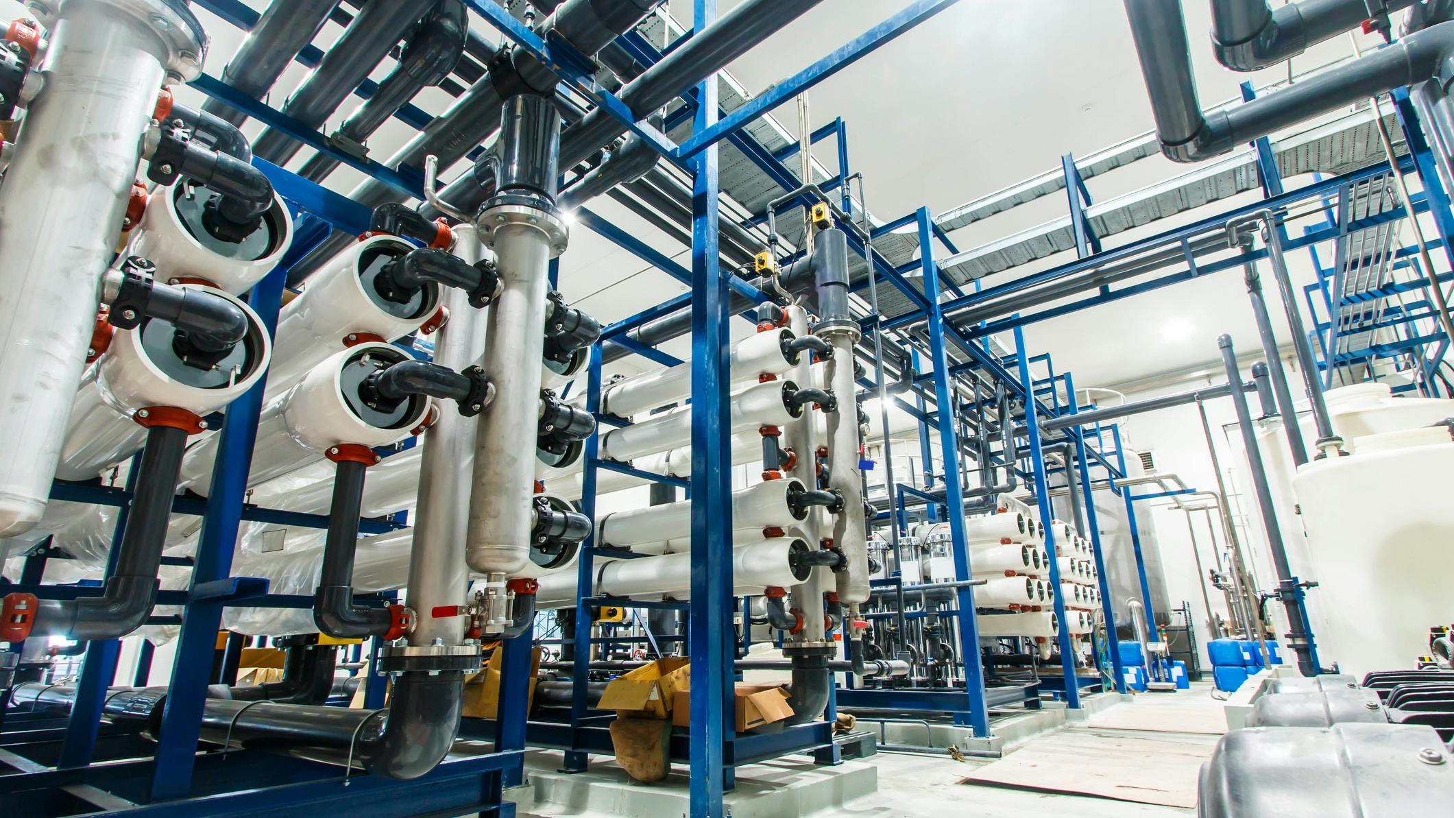 Reverse osmosis system for water drinking plant