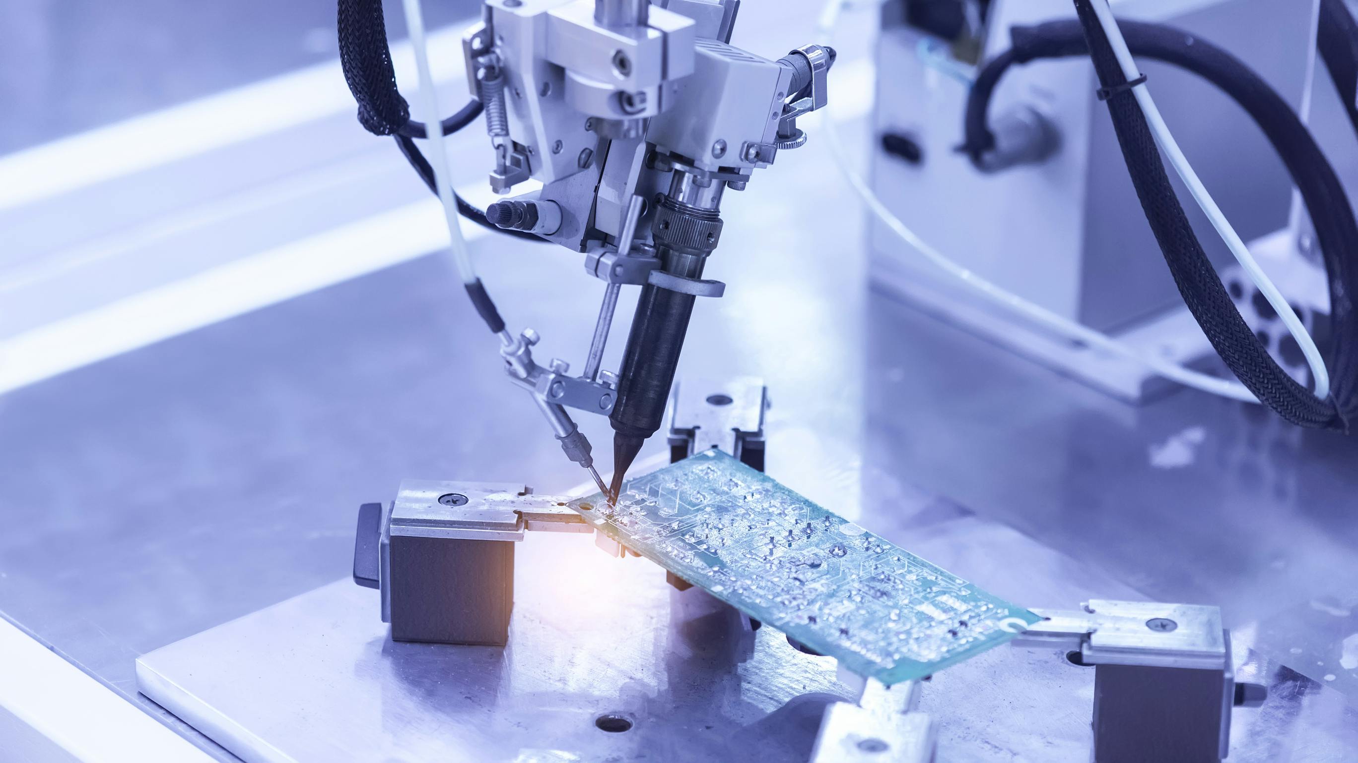 Microchip production factory