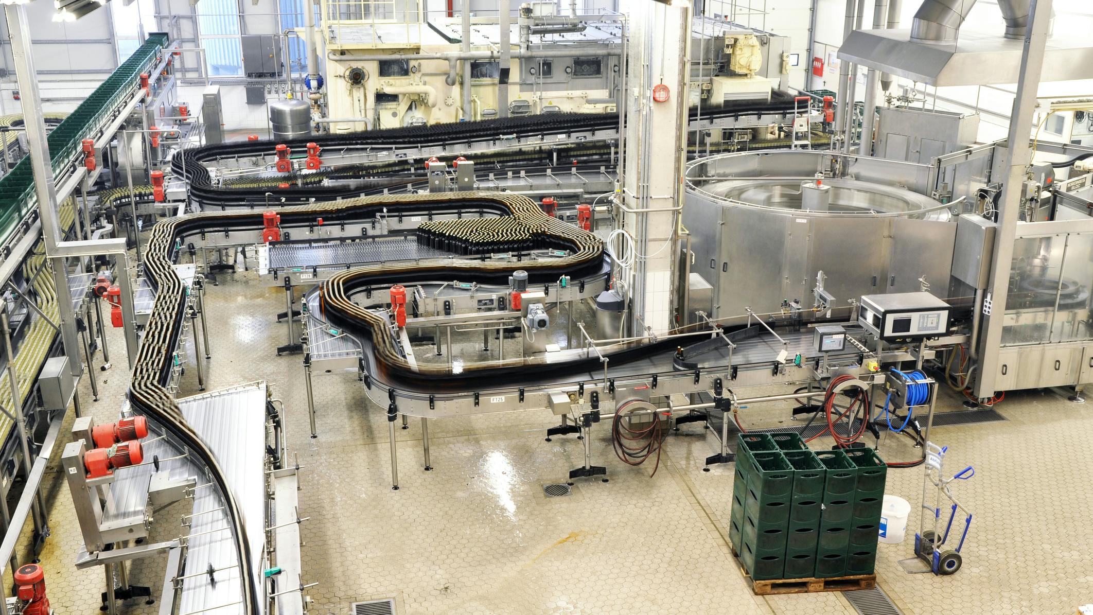 Modern factory in the food industry