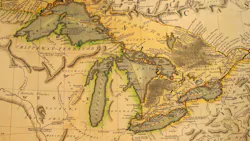 Antique Map of the Great Lakes Antique Map of the Great Lakes