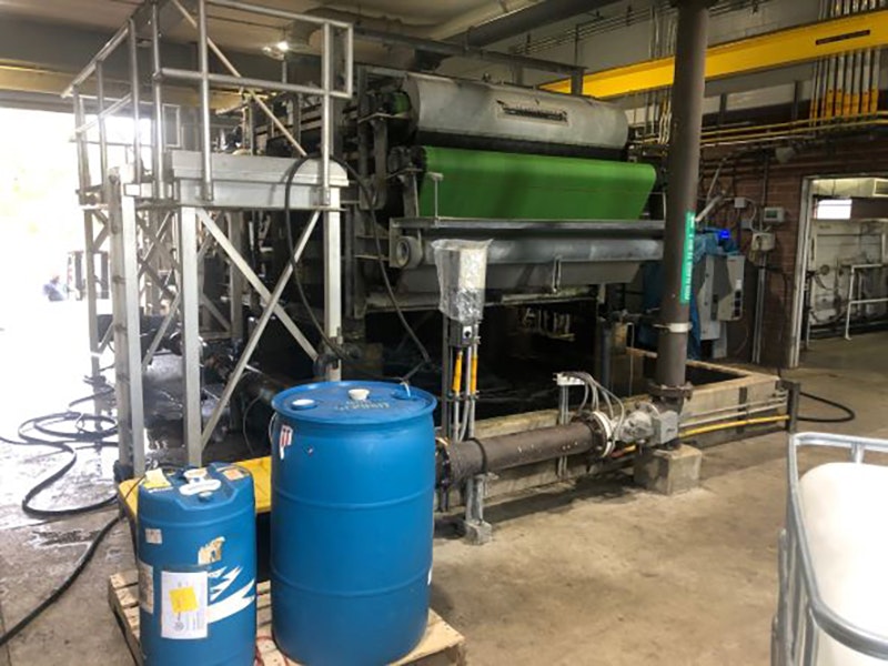 Belt Press Testing Area