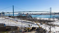 A view of the construction location for one entry into the diversion tunnel. A view of the construction location for one entry into the diversion tunnel.