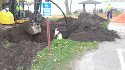 The pump inside a grinder pump station creates high head conditions and a robust torque. The pump inside a grinder pump station creates high head conditions and a robust torque.