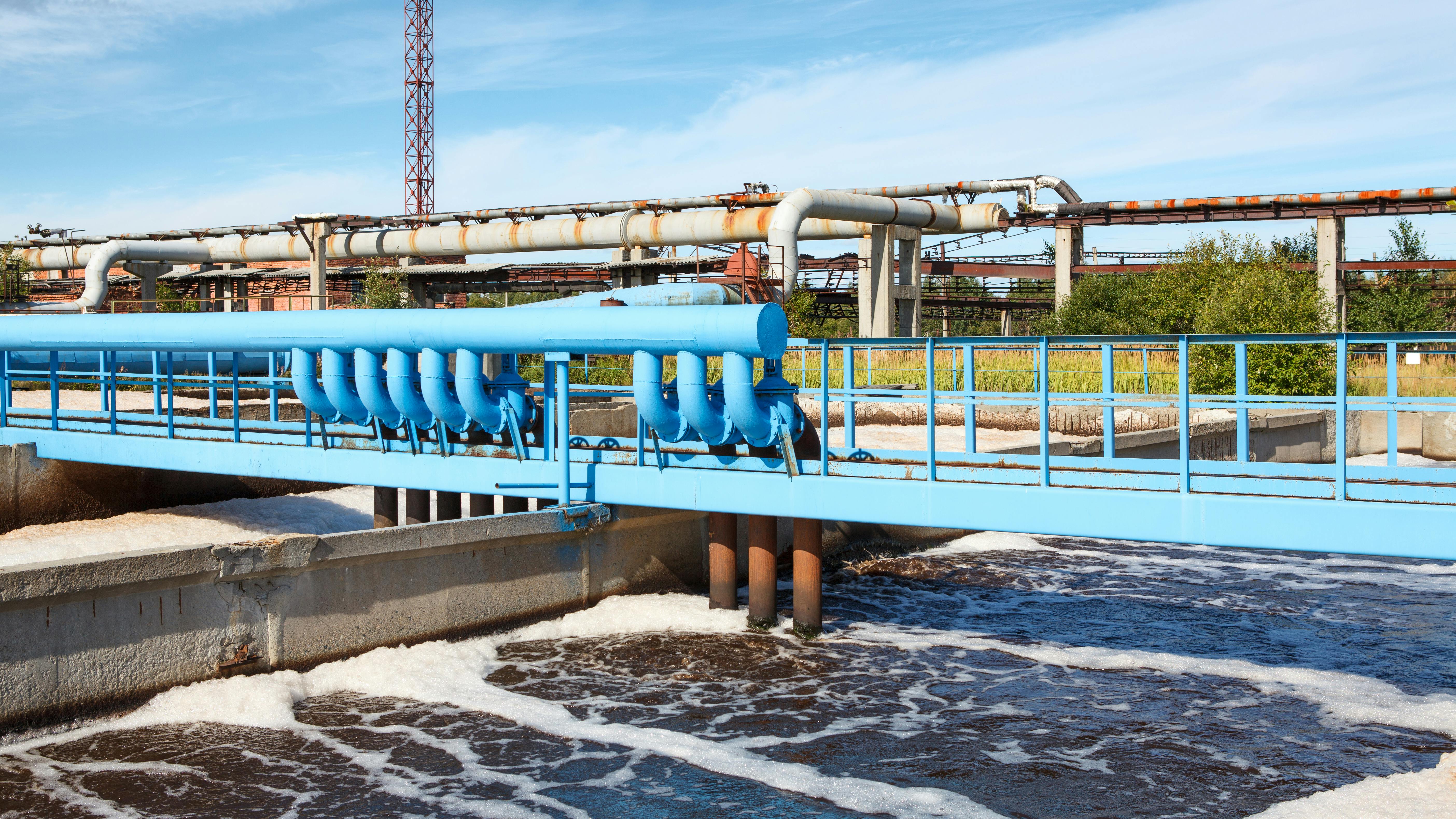 Aeration in wastewater plants refers to the action of introducing air into the liquid flowing through a plant as part of the wastewater treatment process.