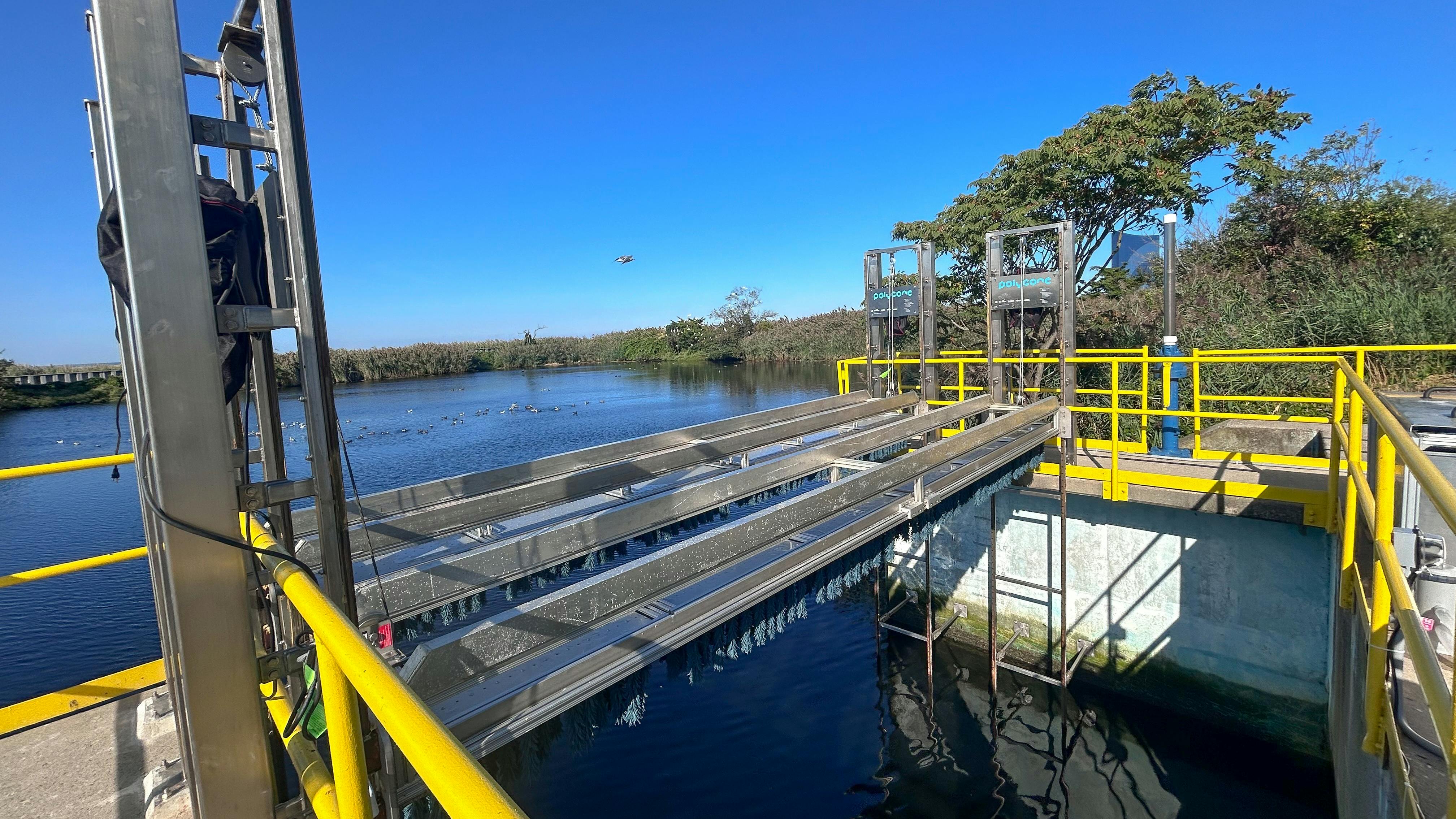 PolyGone microplastic removal pilot. Photo courtesy of PolyGone.