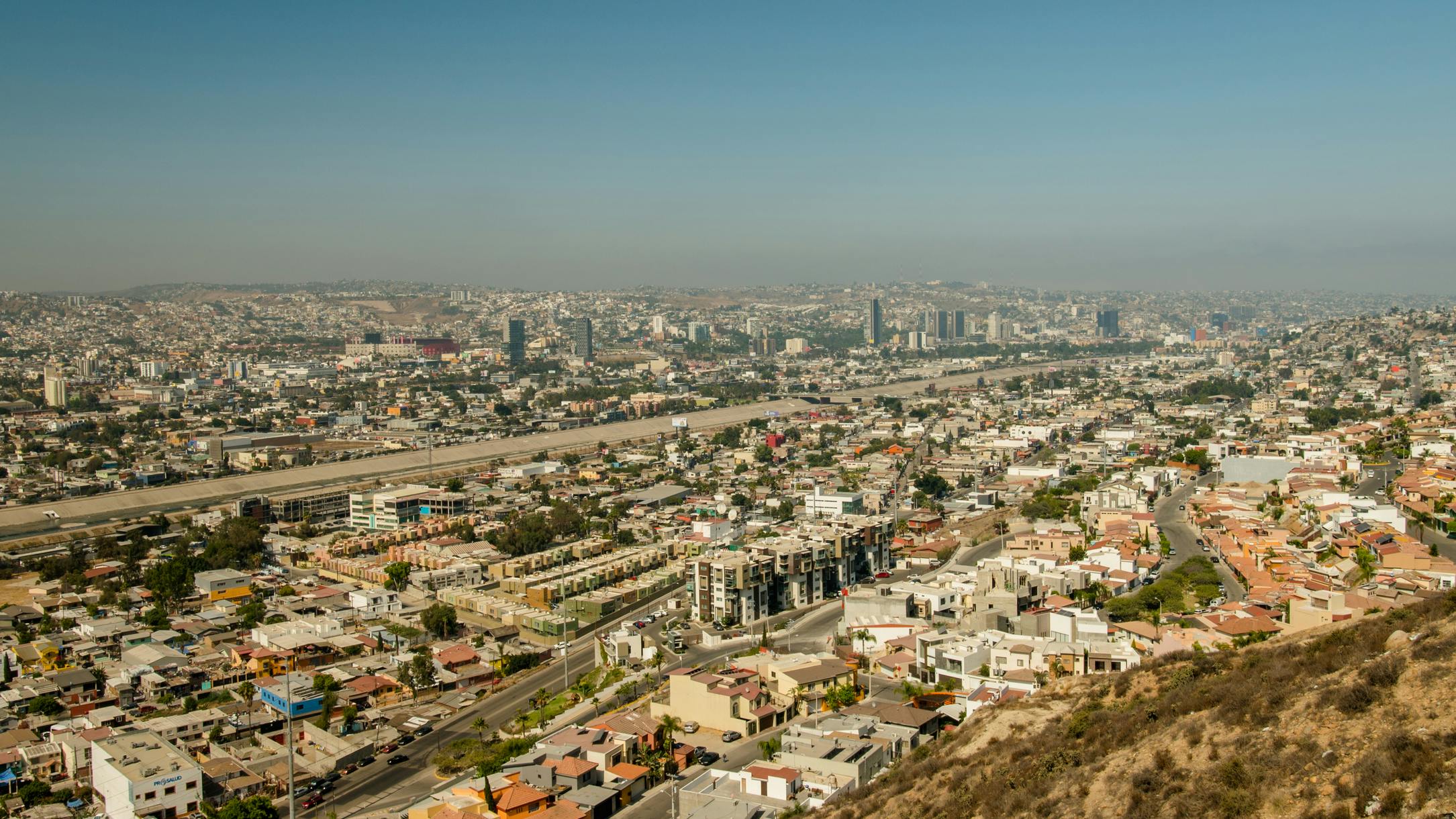 Tijuana Mexico cityscape urban panorama.