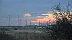 Power lines near Chestermere, Alberta Power lines near Chestermere, Alberta