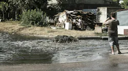 Odessa, Ukraine, July 3, 2018: Floods caused by rain storms. Odessa, Ukraine, July 3, 2018: Floods caused by rain storms.