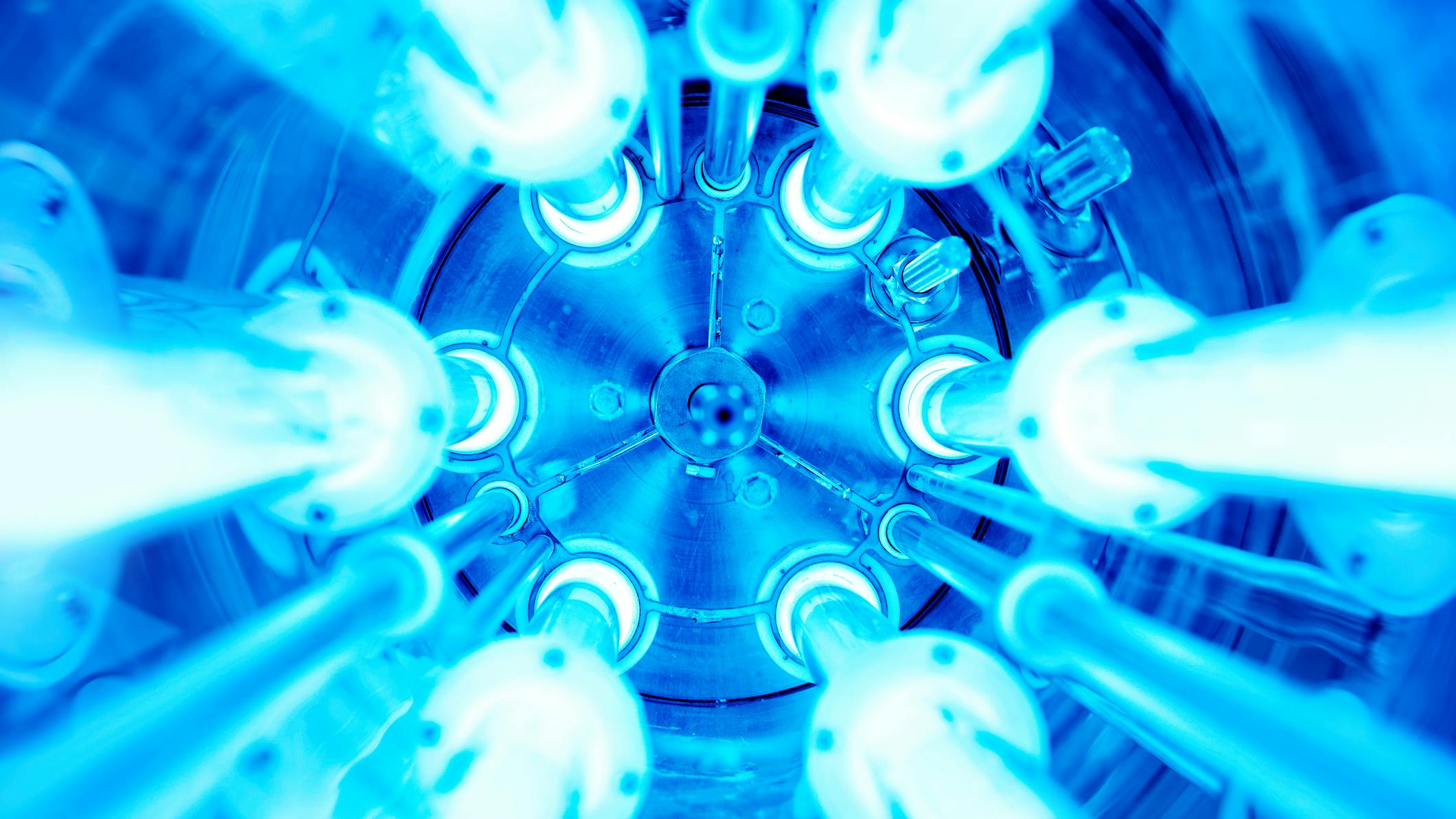 Convetional UV disinfection systems use submerged lamps to treat wastewater.