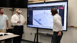 H.L. Mooney Design Build Team Demonstrating Virtual Reality Design Tool (Photo courtesy of Prince William Water). H.L. Mooney Design Build Team Demonstrating Virtual Reality Design Tool (Photo courtesy of Prince William Water).