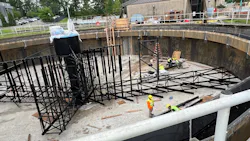 H.L. Mooney Advanced Water Reclamation Facility Clarifier Getting Upgrade (Photo courtesy of Prince William Water). H.L. Mooney Advanced Water Reclamation Facility Clarifier Getting Upgrade (Photo courtesy of Prince William Water).