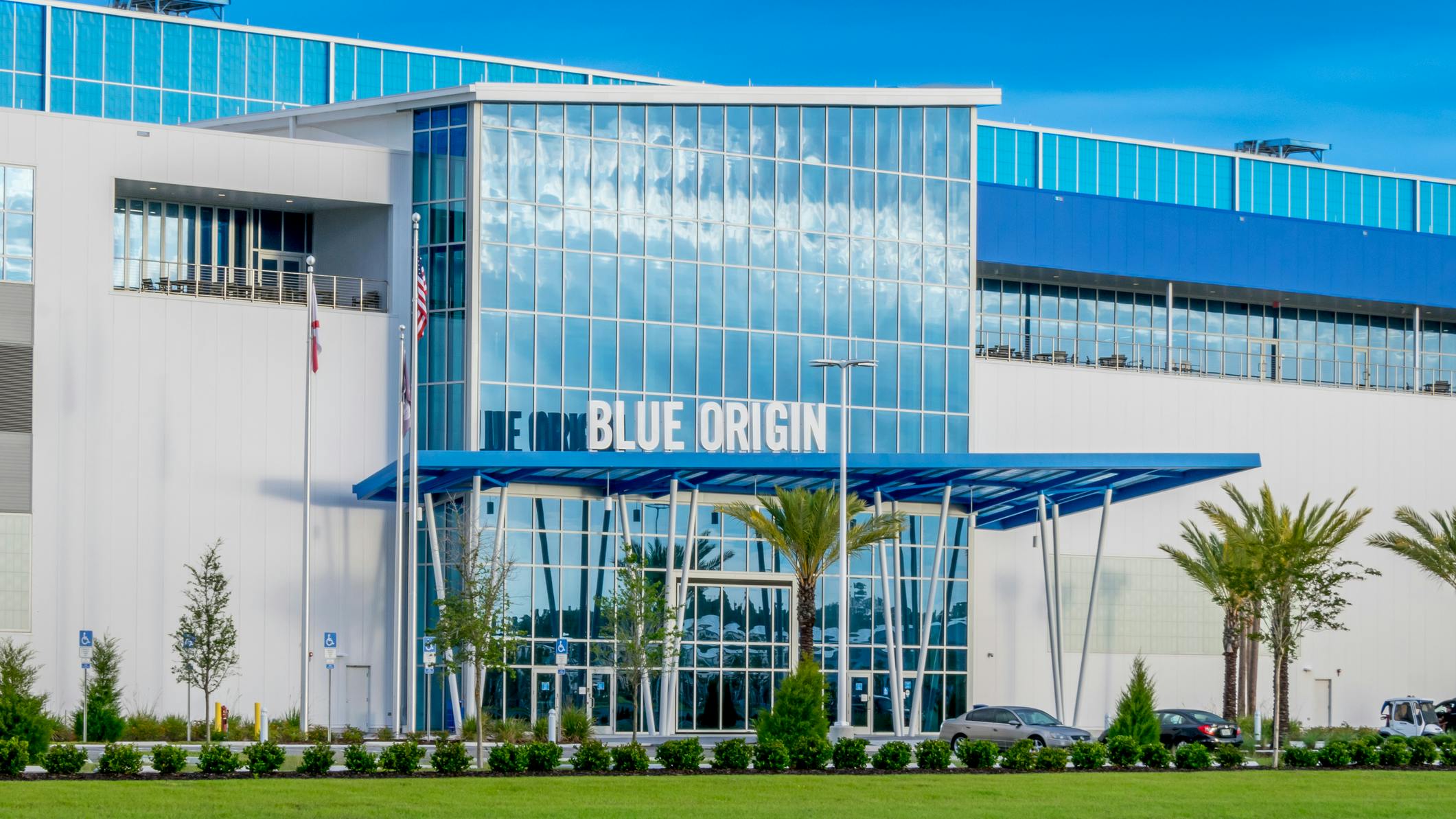 Blue Origin Building. Cape Canaveral, Florida