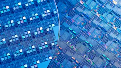 Macro of silicon semiconductor wafer Macro of silicon semiconductor wafer