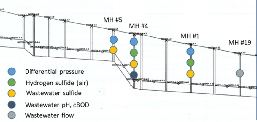Figure 2. Graphic representing the different sampling locations.